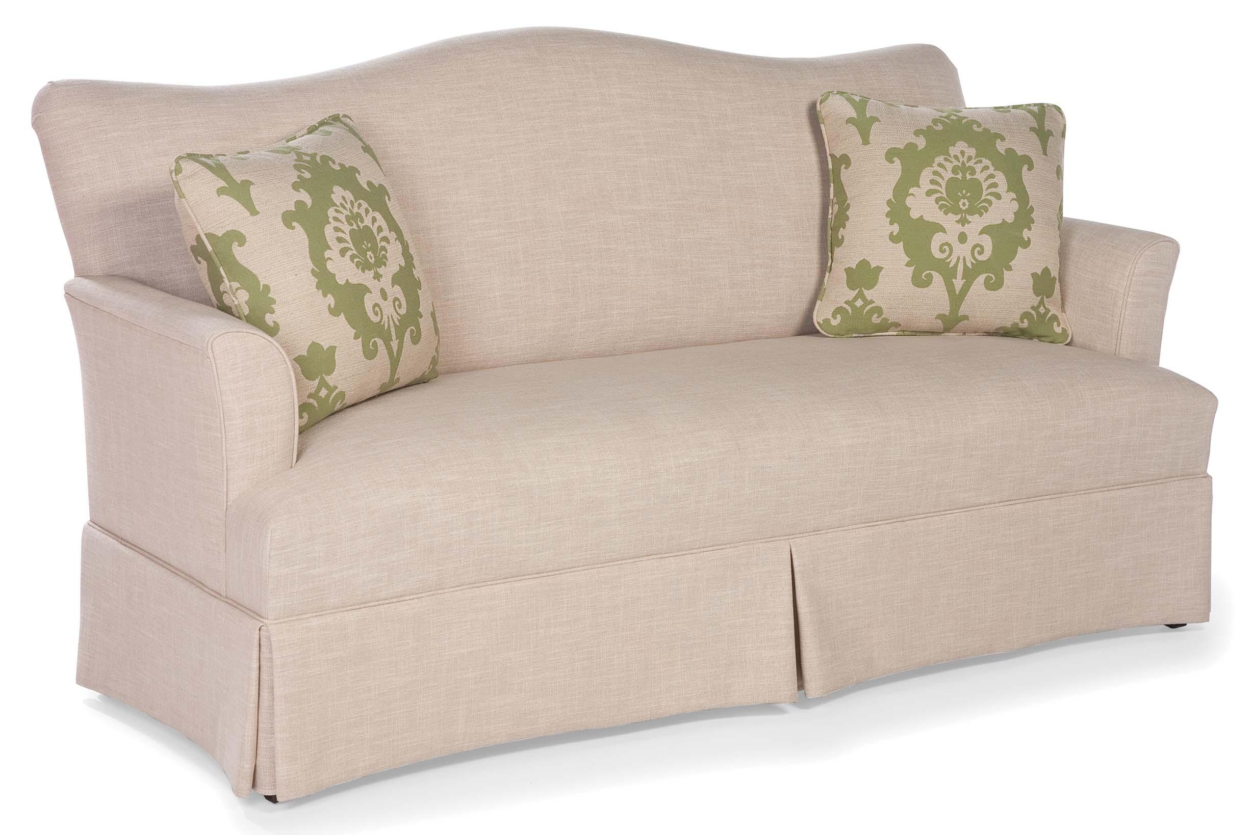 Fairfield Sofa Accents 277050 Skirted Camel Back Sofa Belfort